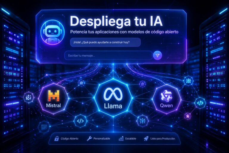 Cómo desplegar tu propio chatbot de IA con modelos de código abierto